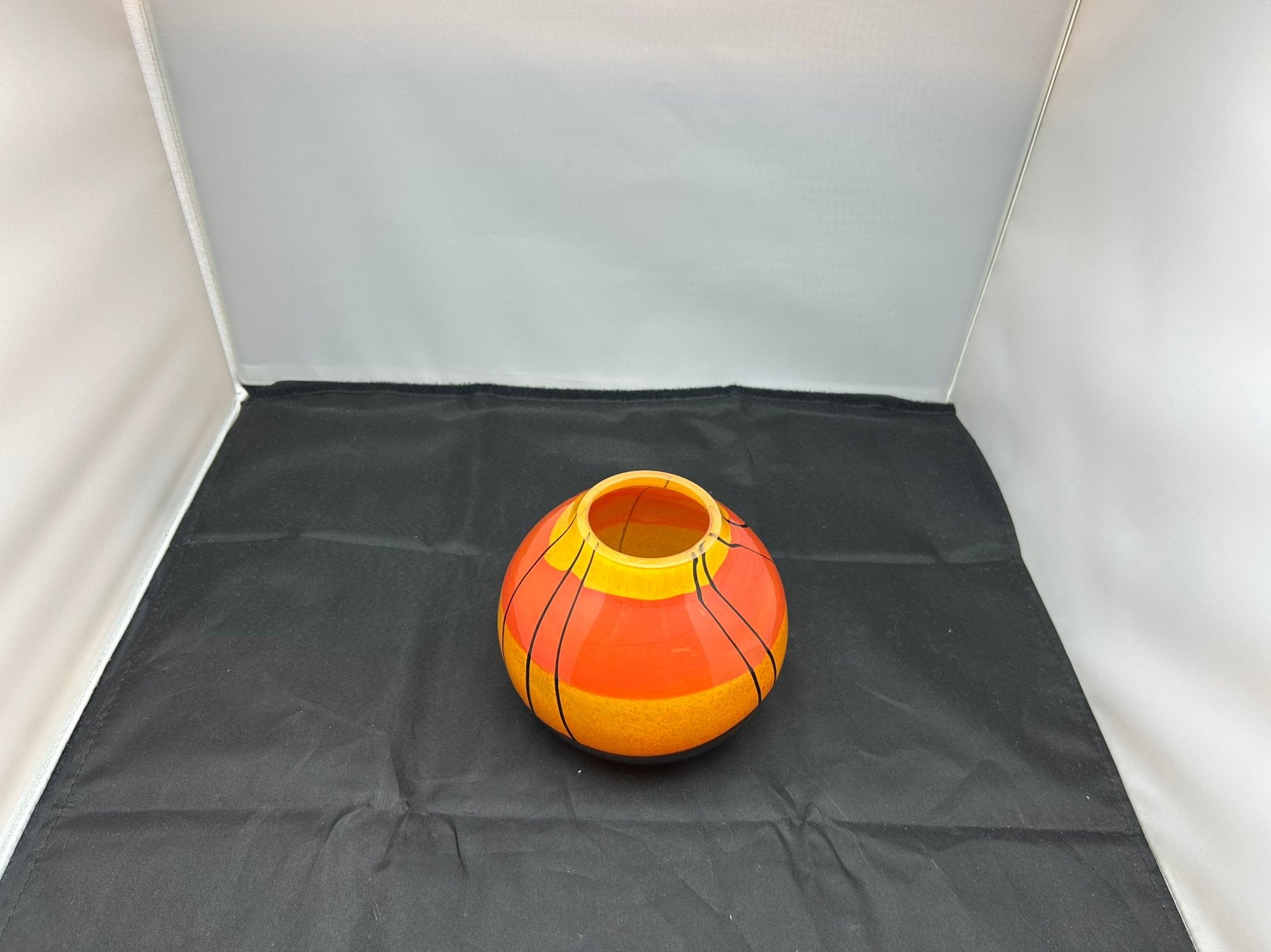Misu Coman Design Windlicht Glaskunst Oranje Sfeerlicht, Ophalen of Verzenden