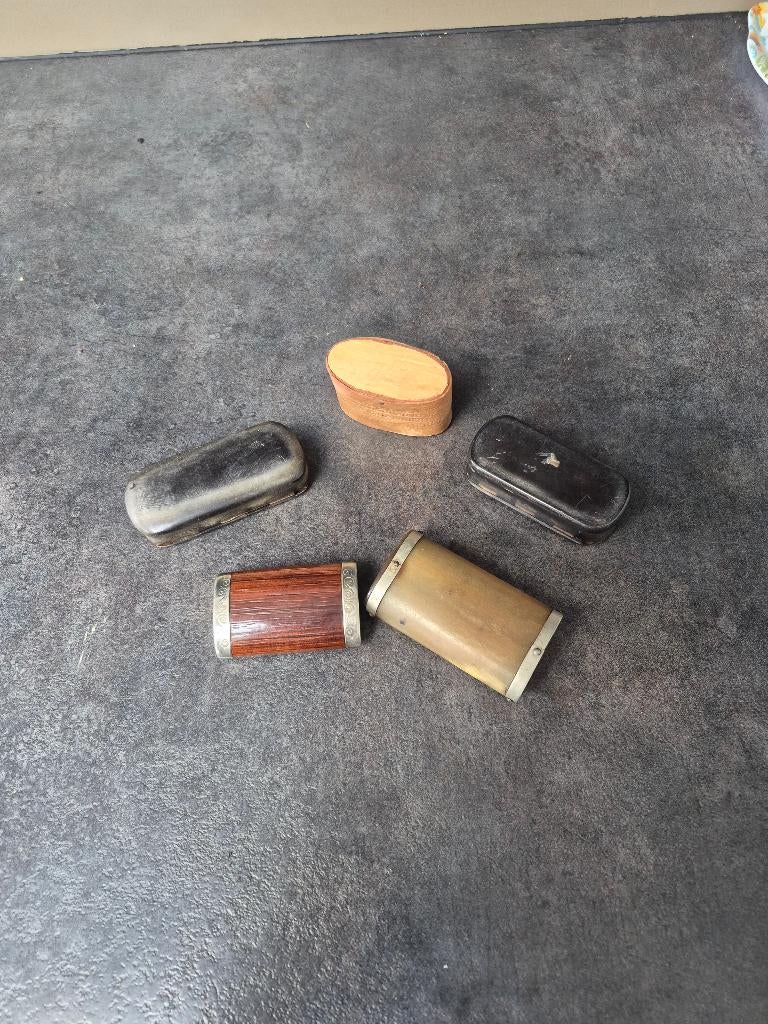 5 tabak doosjes antiek, Ophalen of Verzenden