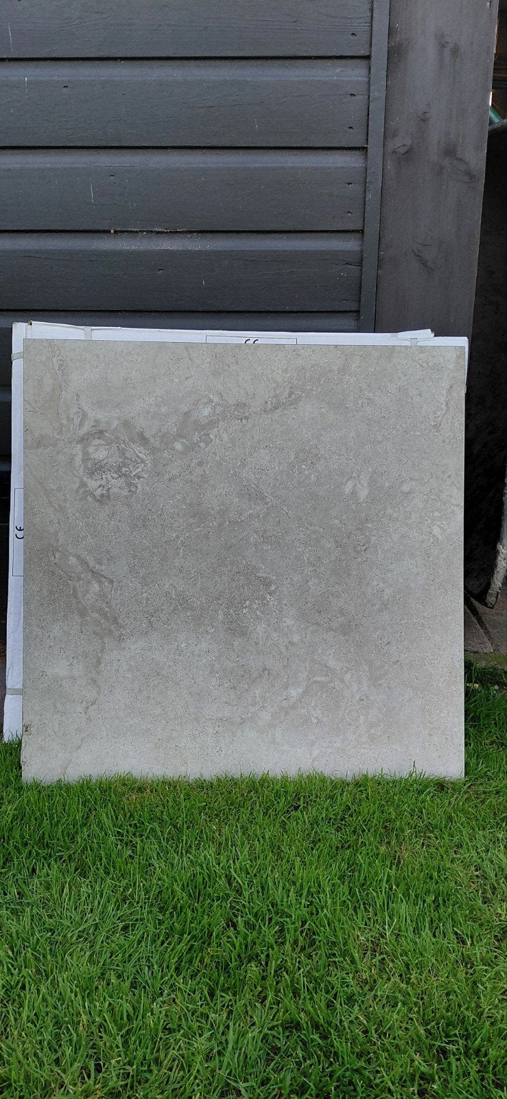 Keramische vloertegels - Beige/Grijs - 60x60 cm, Ophalen, 60 cm of meer, Nieuw, 10 m² of meer