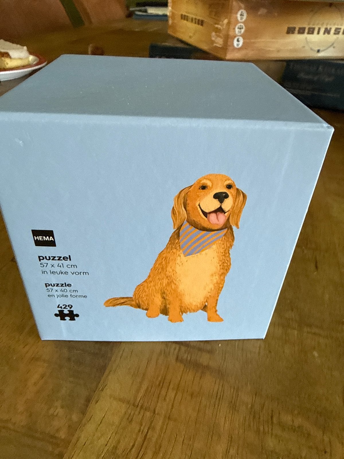 Hema Puzzel met Hond - 429 stukjes, Kinderen en Baby's, Ophalen of Verzenden, Meer dan 50 stukjes, Gebruikt, 6 jaar of ouder