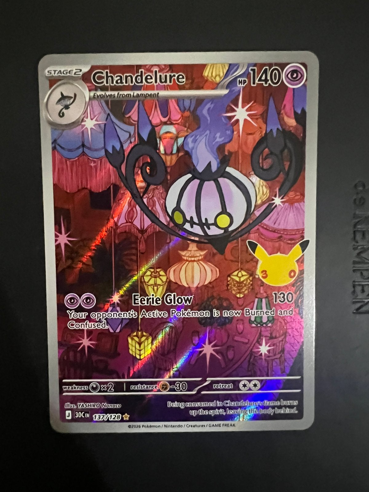 Chandelure 137/128 – 30th Anniversary | SIR Hit, Ophalen of Verzenden, Nieuw