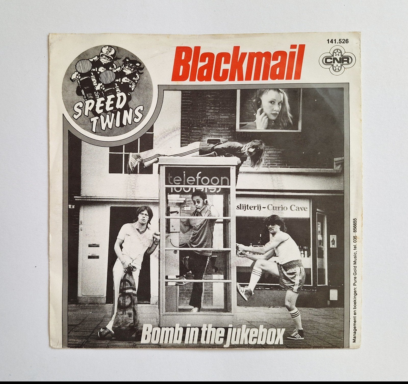 Vinyl 7" single Speed Twins - Blackmail, Gebruikt, 7 inch, Ophalen of Verzenden, Inclusief binnenhoes