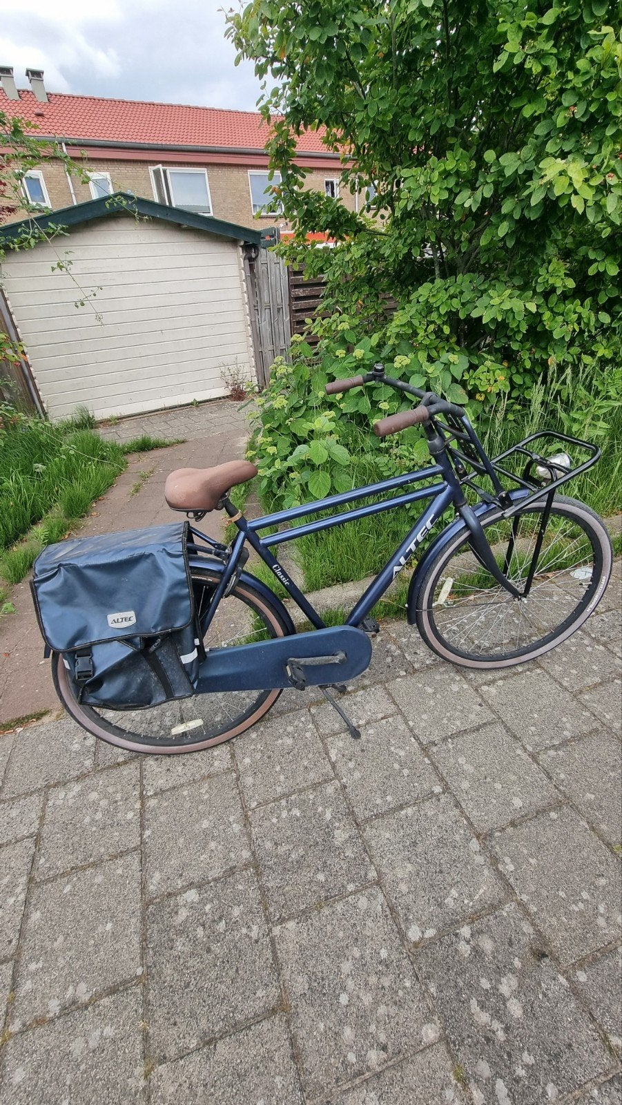 Herenfiets met dubelle stang., Ophalen of Verzenden, Gebruikt, Overige merken
