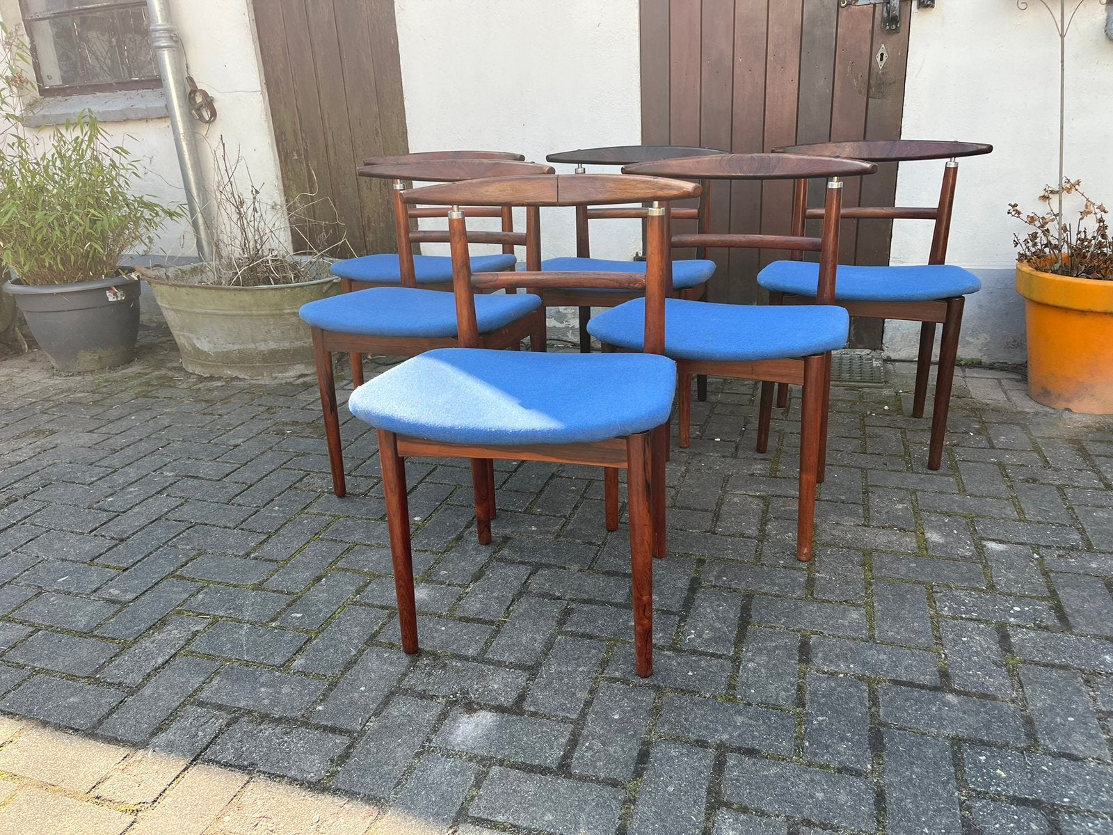6 sibast Denemarken stoelen jaren 60 design model 465 €845, Gebruikt, Retro vintage jaren 60 midcentury stoel sibast palissander