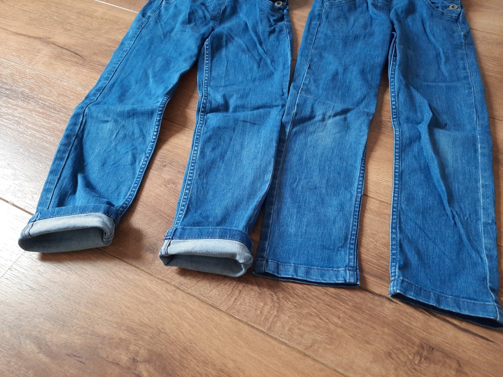 Tweeling meisjes tuinbroeken van Tygo en Vito maat 128, Ophalen of Verzenden, Zo goed als nieuw, Kleding