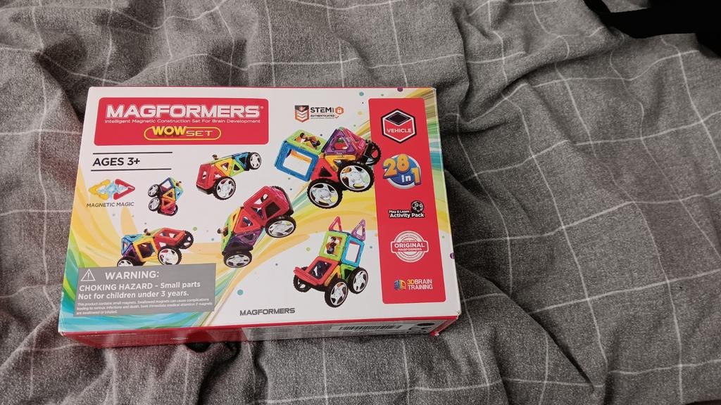 Magformers WOWSET voertuigen bouwset, Kinderen en Baby's, Speelgoed | Bouwstenen, Ophalen of Verzenden