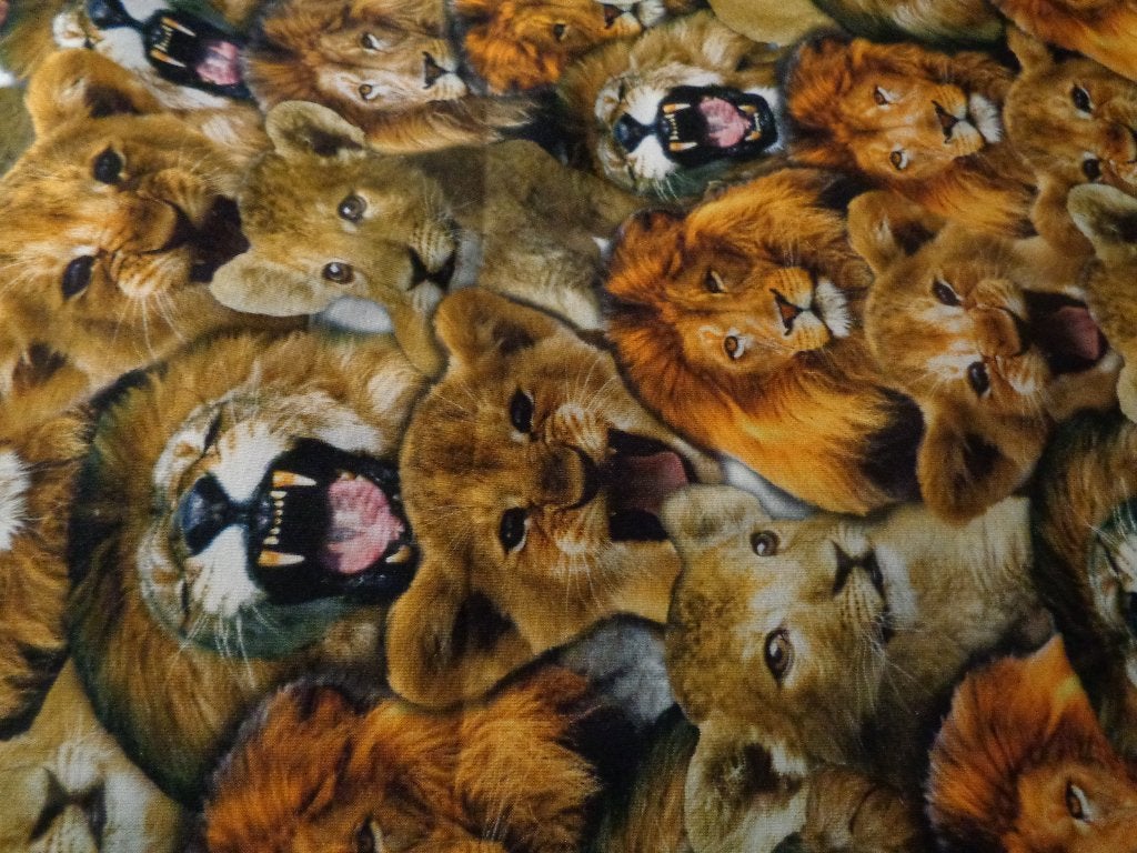 met leeuwen 150 cm bij 100 cm, Overige materialen, Bruin, Nieuw, Ophalen of Verzenden