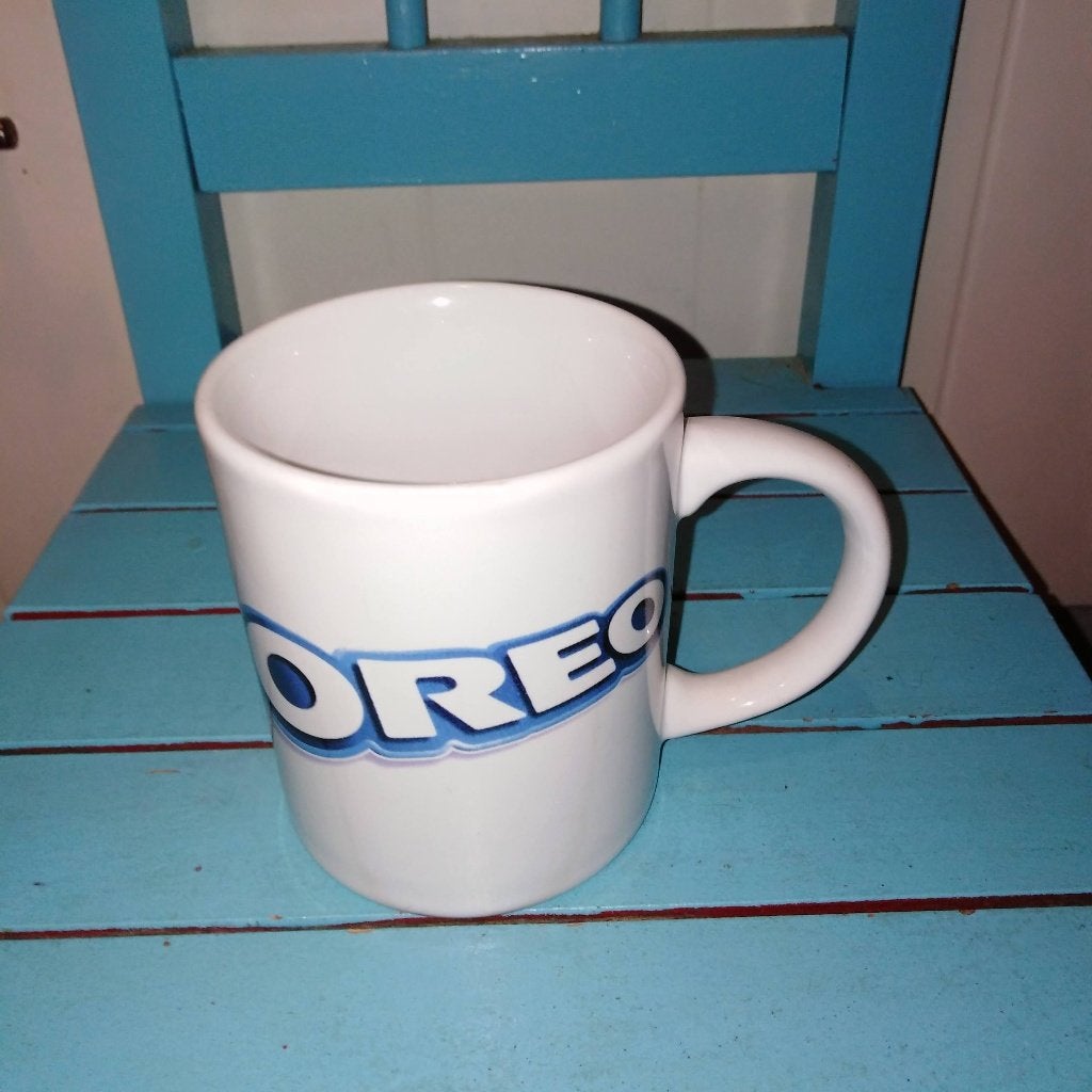 Witte Oreo mok - America today, Ophalen, Glas of Glazen, Gebruikt, Overige stijlen