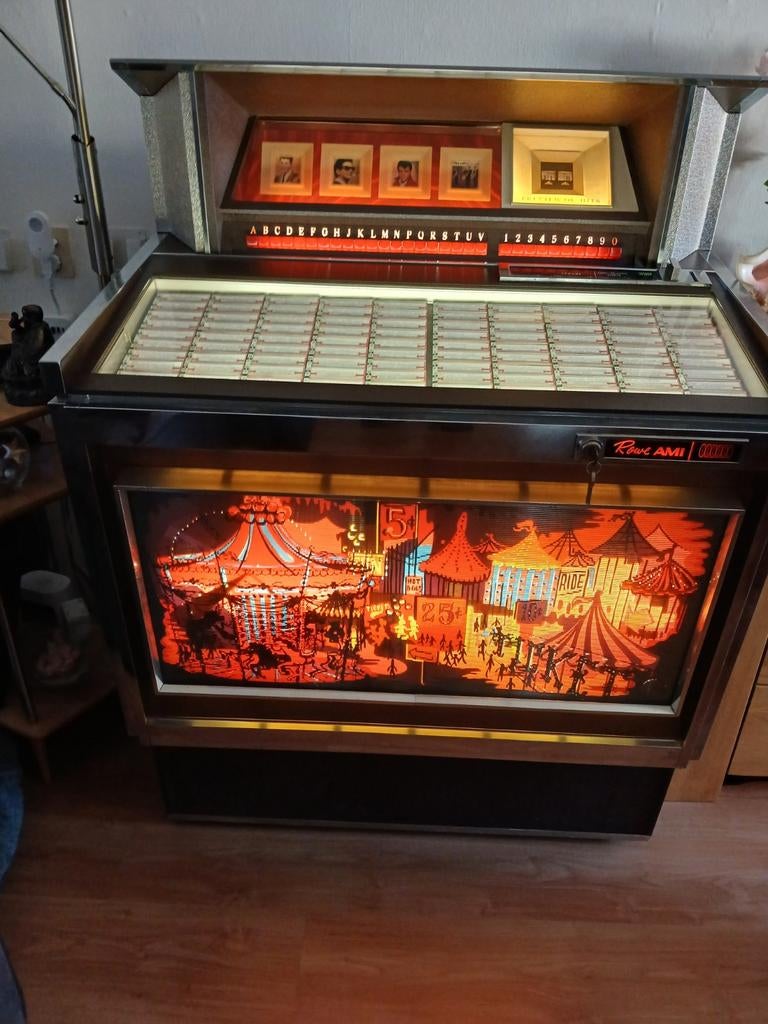 Jukebox uit 1966 met 100 singles, Gebruikt, 1960 tot 1970, Ami, Ophalen