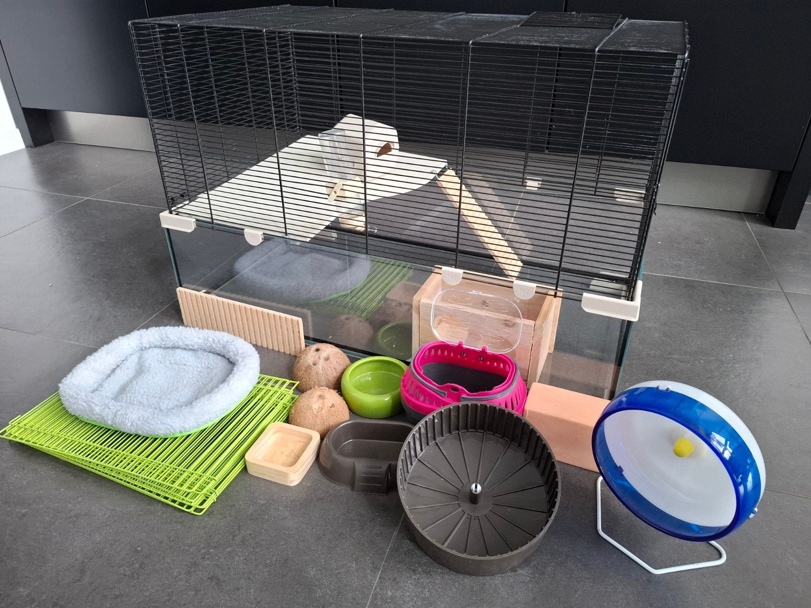 Hamsterkooi, Dieren en Toebehoren, Knaagdieren en Konijnen | Hokken en Kooien, Ophalen, 75 tot 110 cm, Kooi, 60 tot 90 cm
