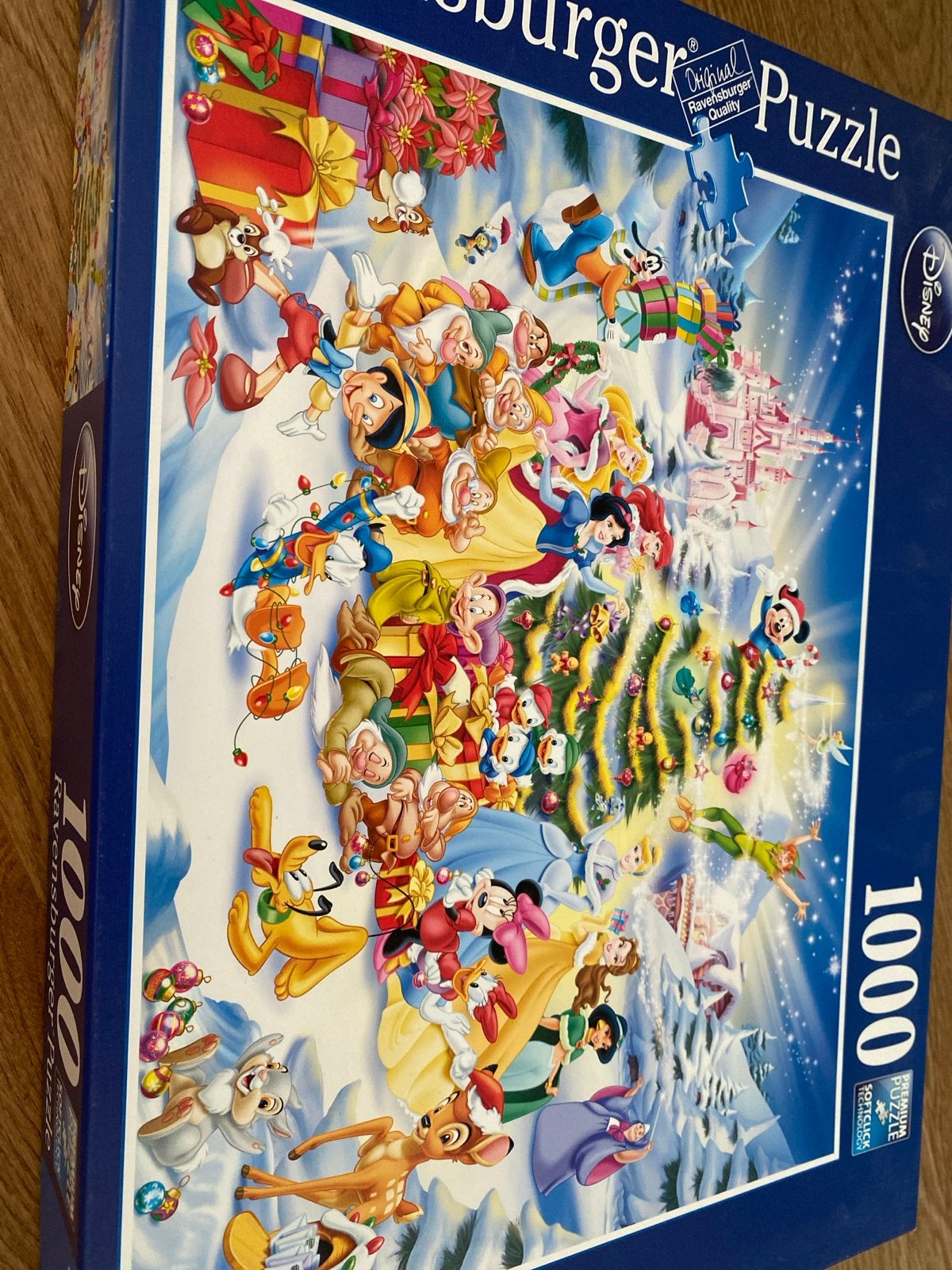 Ravensburger kerstpuzzel 1000 stukjes Disney, Ophalen of Verzenden, 500 t/m 1500 stukjes, Zo goed als nieuw, Legpuzzel
