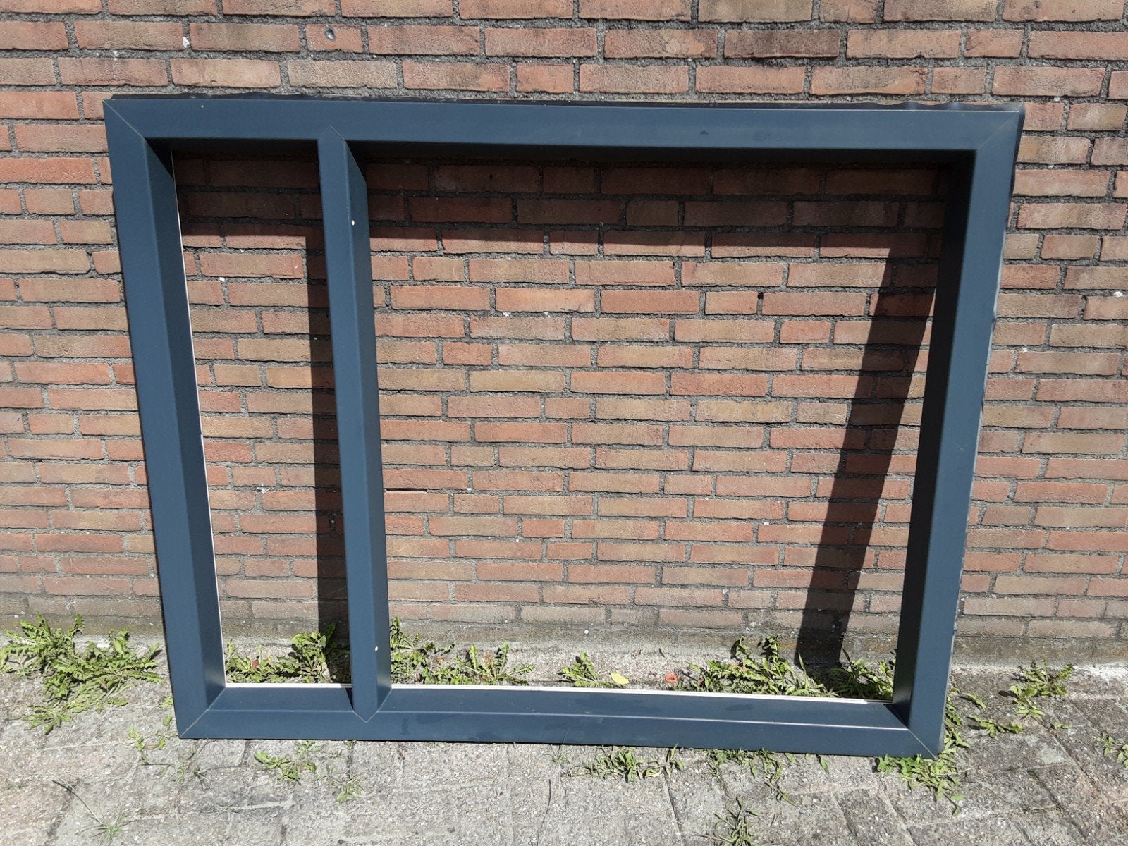 Kunststof kozijn 1.28 x 1.60, Ophalen, Kunststof, Raamkozijn, Inclusief glas