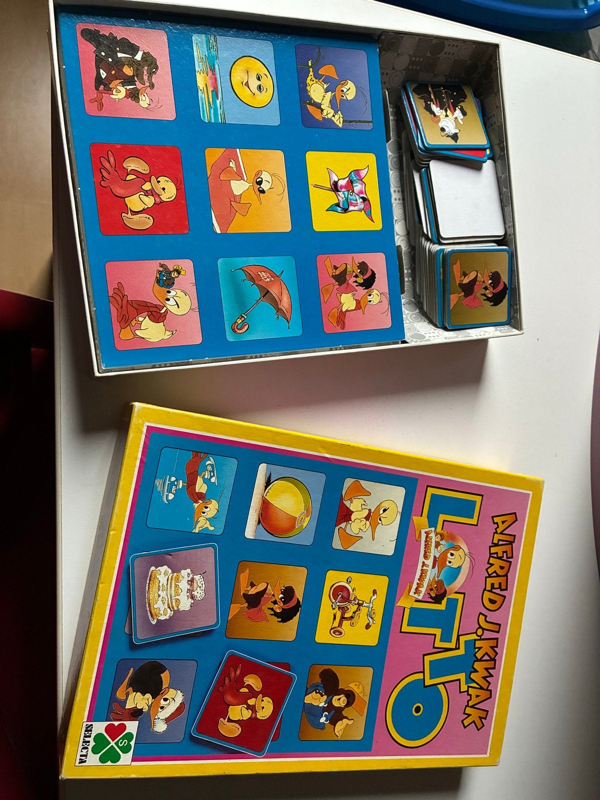 Alfred J. Kwak Lotto - Vintage Gezelschapsspel, Drie of vier spelers, Ophalen of Verzenden, Gebruikt