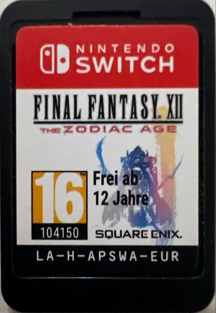 Final Fantasy XII The Zodiac Age Nintendo Switch, Gebruikt, 1 speler, Ophalen of Verzenden, Role Playing Game (Rpg)