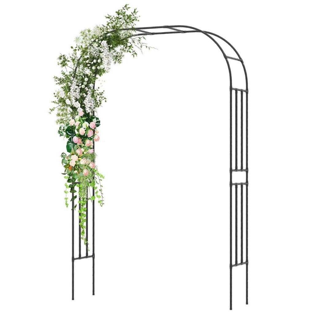 Tuinboog ,massief, weerbestendig, Zwart, Tuin en Terras, Tuinhekken en Hekwerk, Ophalen of Verzenden, Nieuw, IJzer