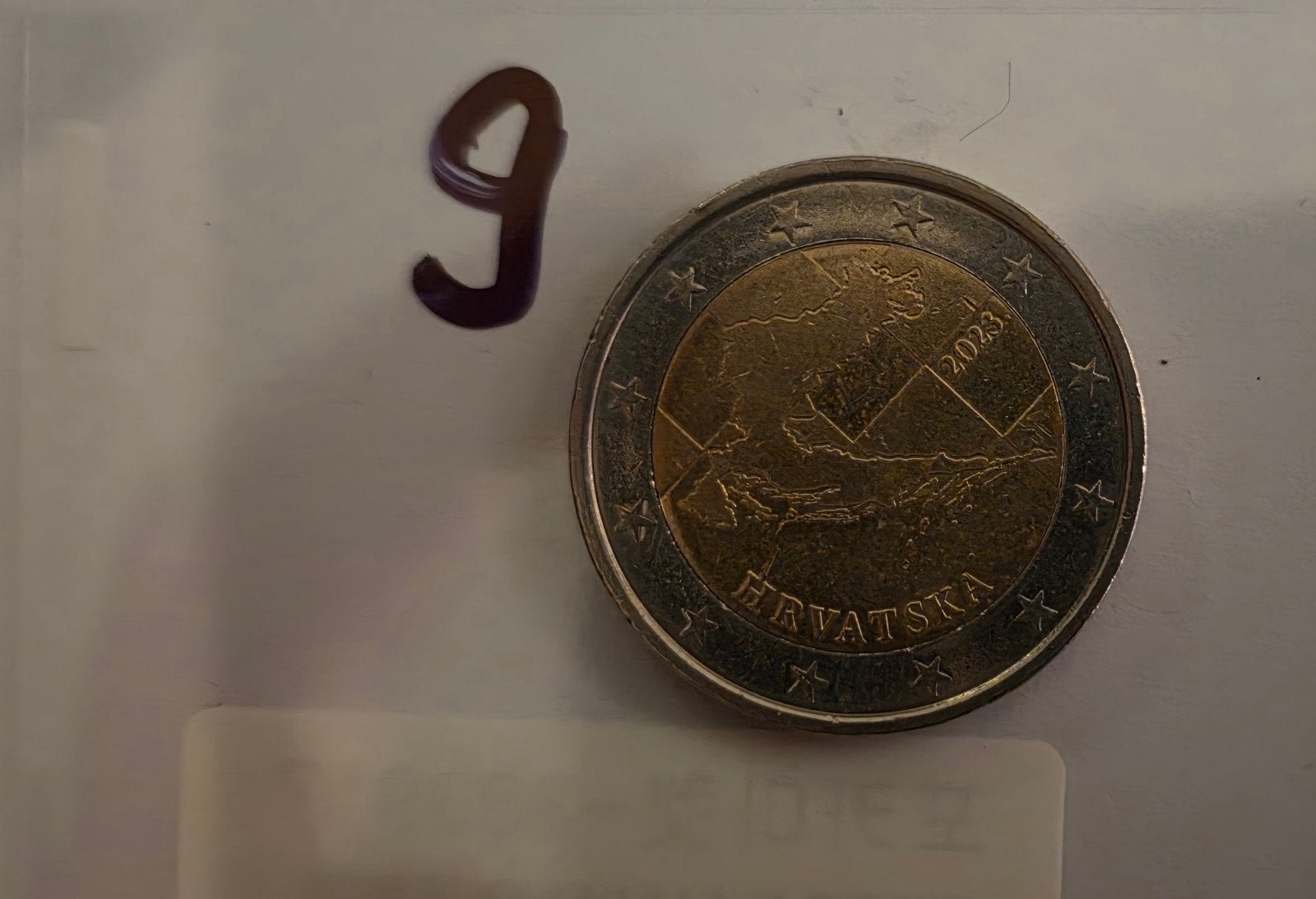Kroatische 2 Euro munt 2023 - "Hrvatska" met kaart, Ophalen of Verzenden, Overige landen, 2 euro, Losse munt