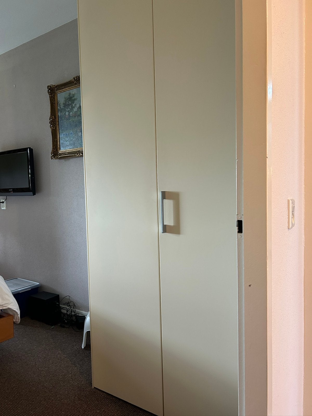 Complete Poliform kledingkasten massief walnoot, Huis en Inrichting, Kasten | Kledingkasten, Ophalen, Zo goed als nieuw, 25 tot 50 cm