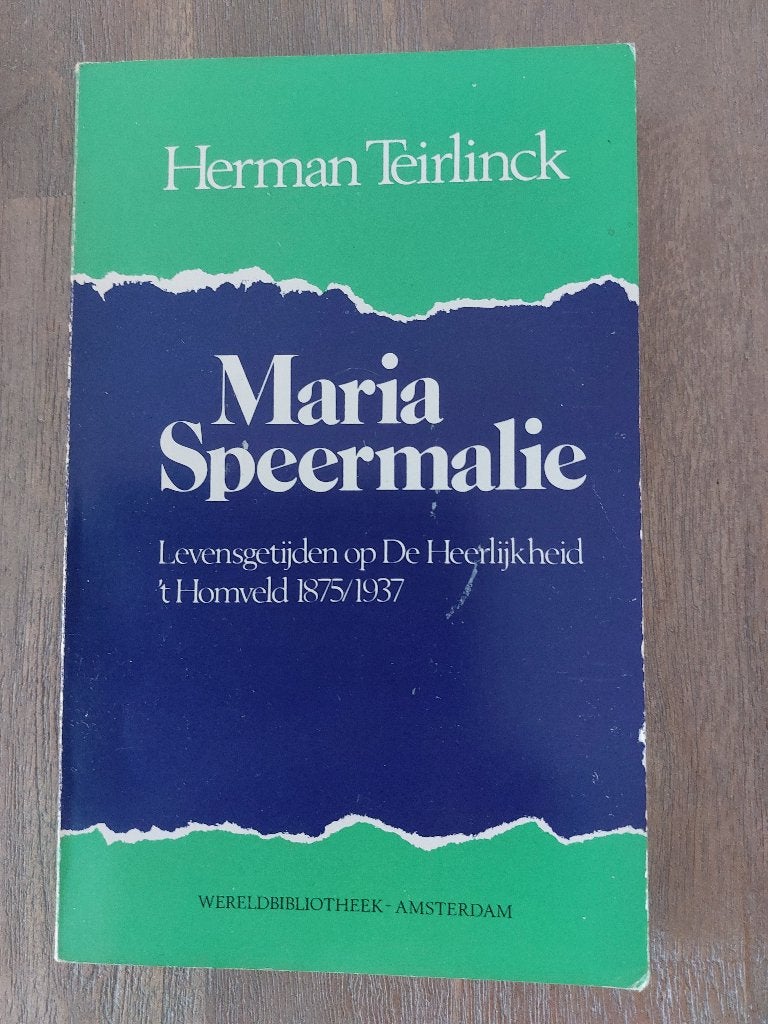 Maria Speermalie - Herman Teirlinck, Gelezen, Ophalen of Verzenden, Nederland, Herman Teirlinck