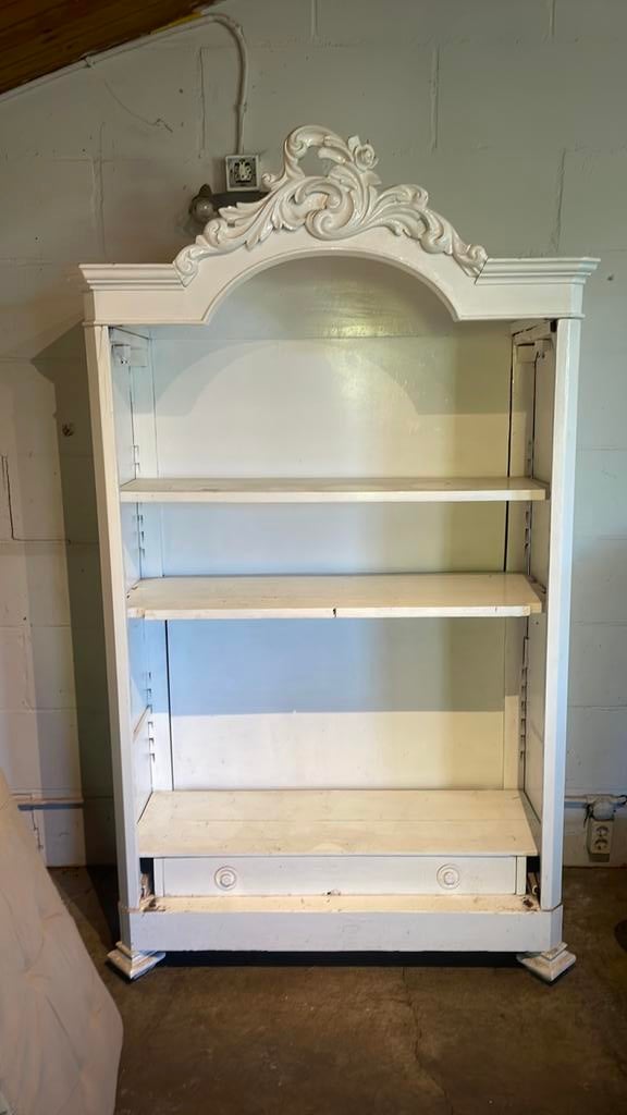 Mooie antieke kast zonder deuren 175x120, Gebruikt, 100 tot 150 cm, Ophalen of Verzenden, 150 tot 200 cm