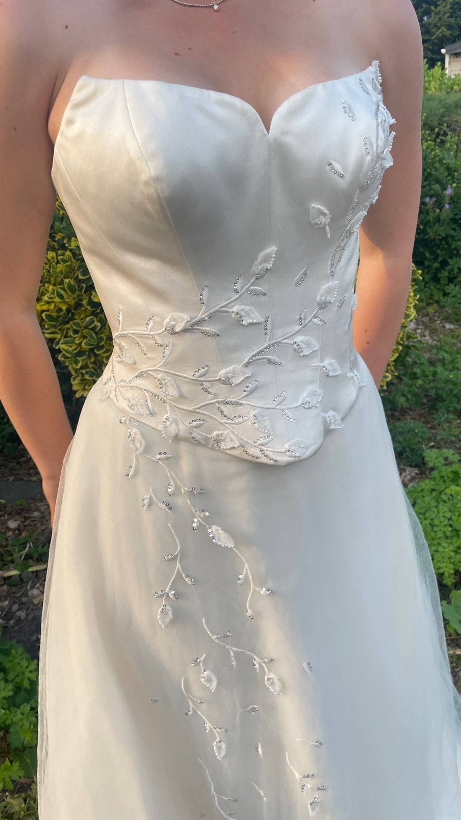 Tweedelige trouwjurk mt 38 lijfje/corset met rok, Ophalen of Verzenden, Nieuw, Wit, Trouwjurk