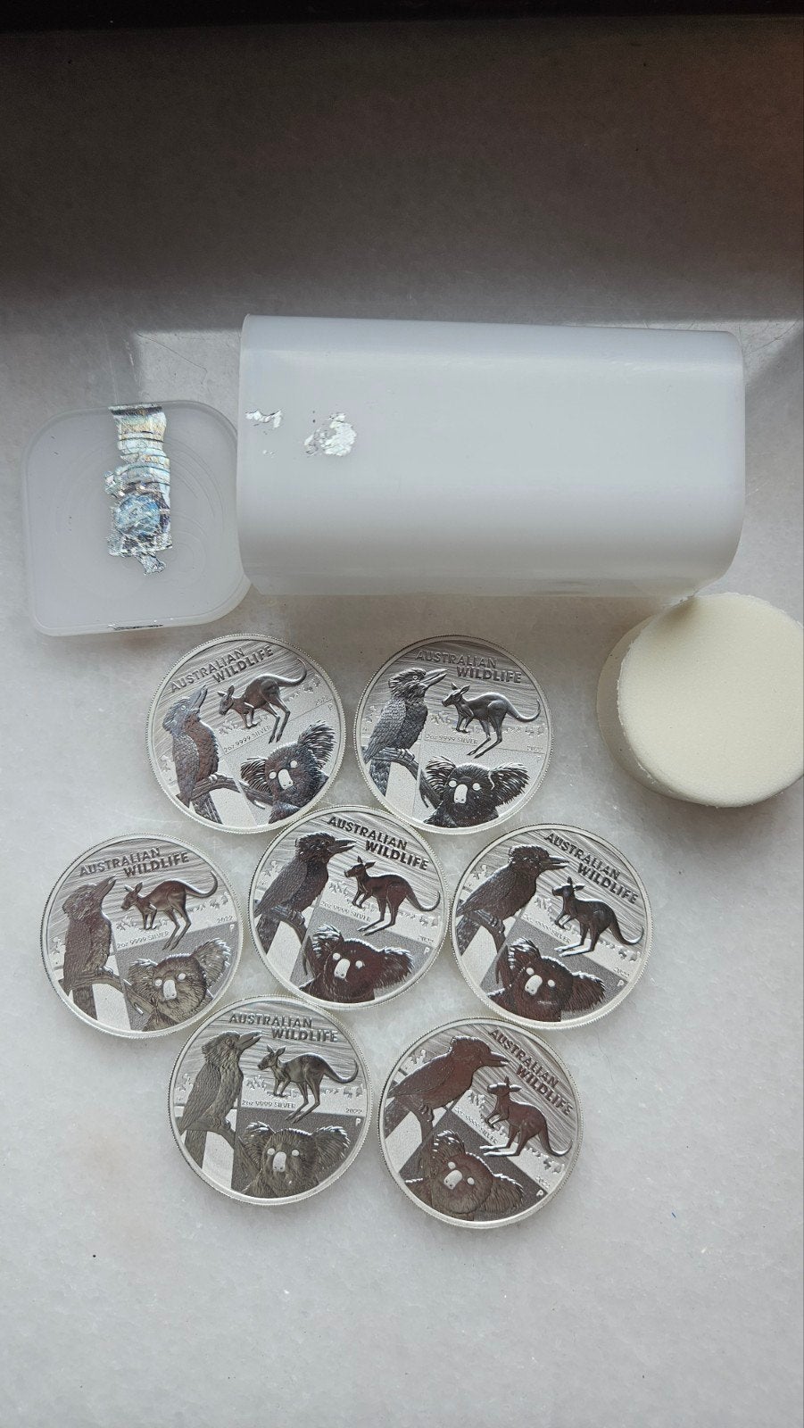 7 x 2 ounce wildlife 2022 999 zilver, Ophalen of Verzenden, Zilver