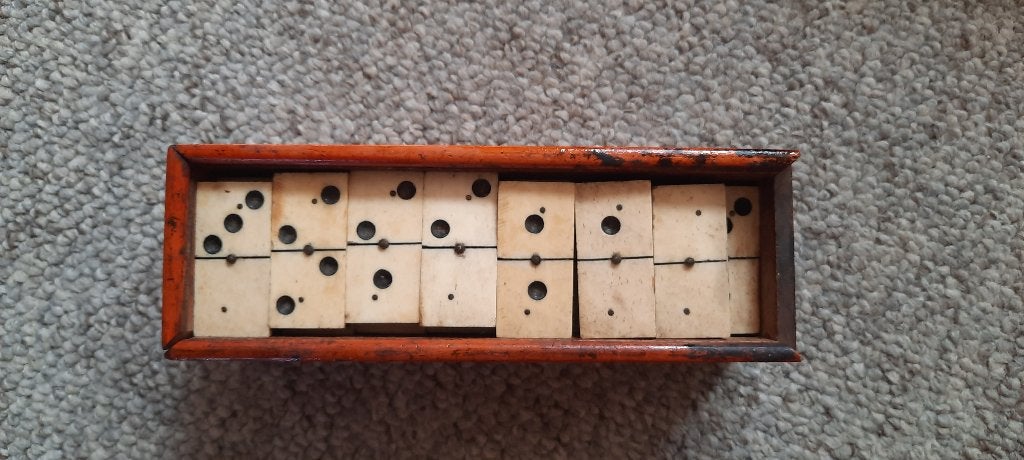 antiek domino spel ca 1900, Antiek en Kunst, Ophalen of Verzenden