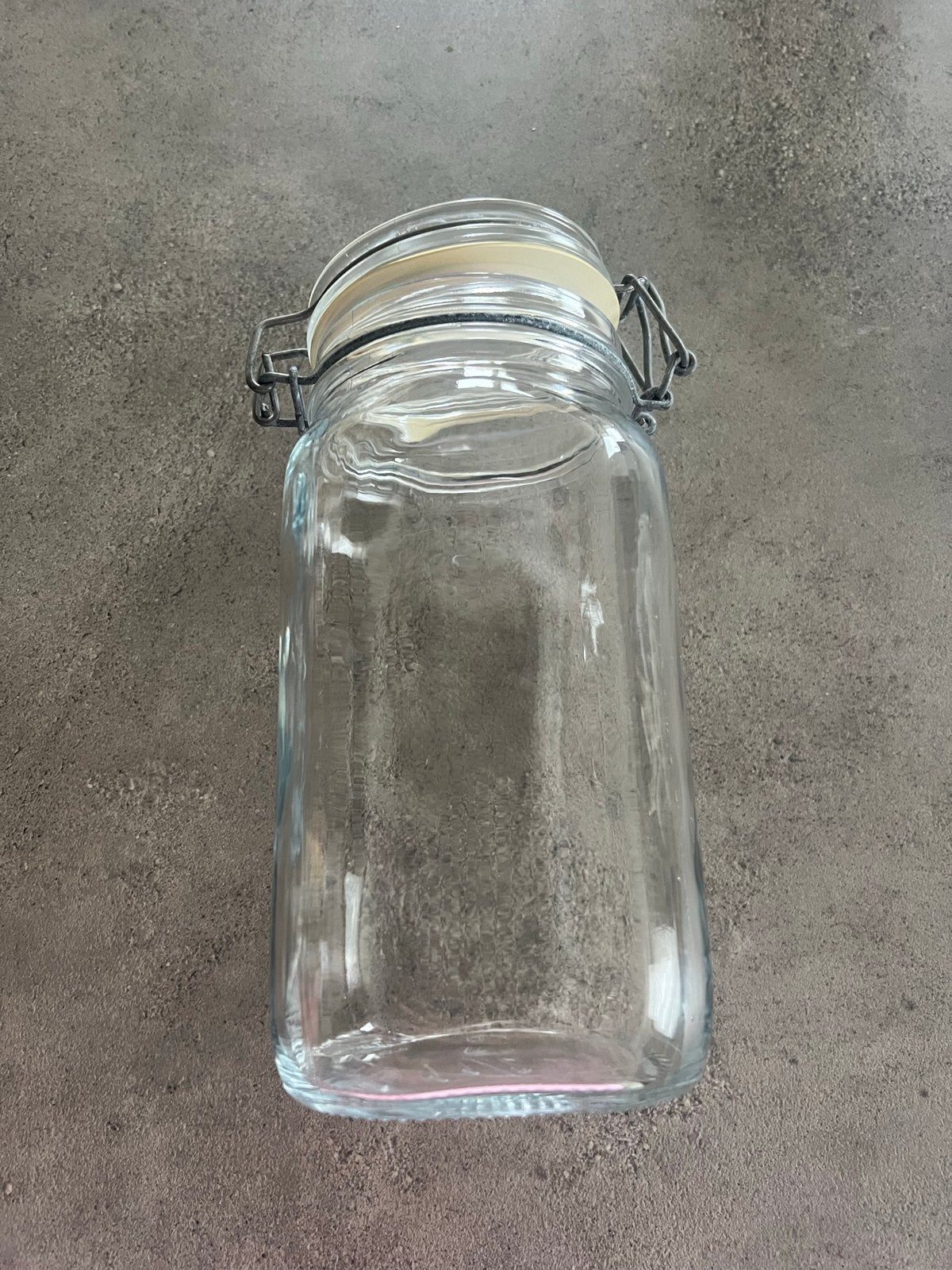 Weckpot 1 liter - Glazen voorraadpot met beugelsluiting, Voorraadpot, Ophalen, Zo goed als nieuw, Glas