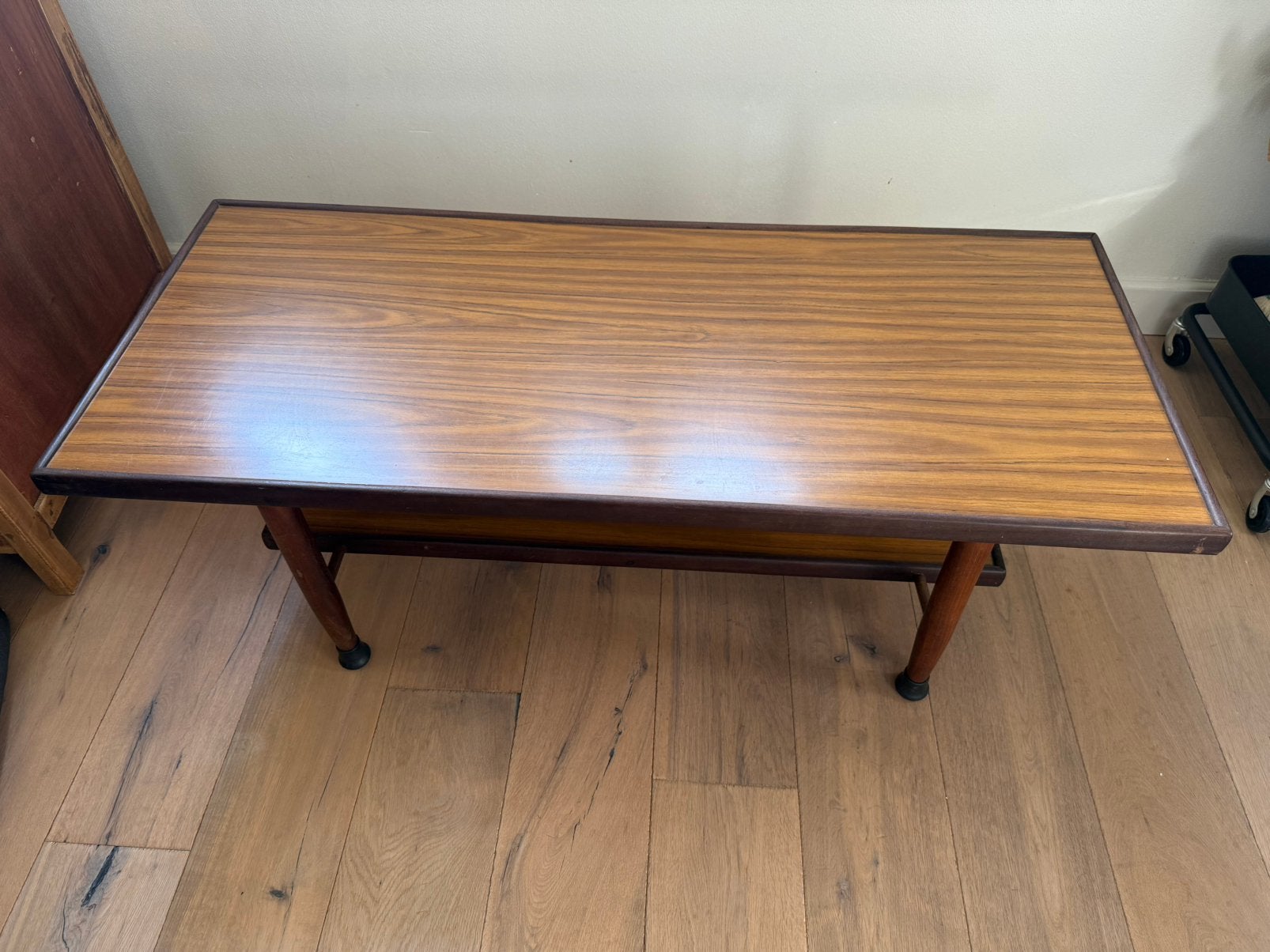 Vintage salontafel, Ophalen, 100 tot 150 cm, 50 tot 100 cm, Zo goed als nieuw
