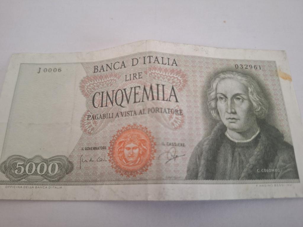 Italië 5000 lire 1964, zfr+ biljet, Postzegels en Munten, Bankbiljetten | Europa | Niet-Eurobiljetten, Ophalen of Verzenden