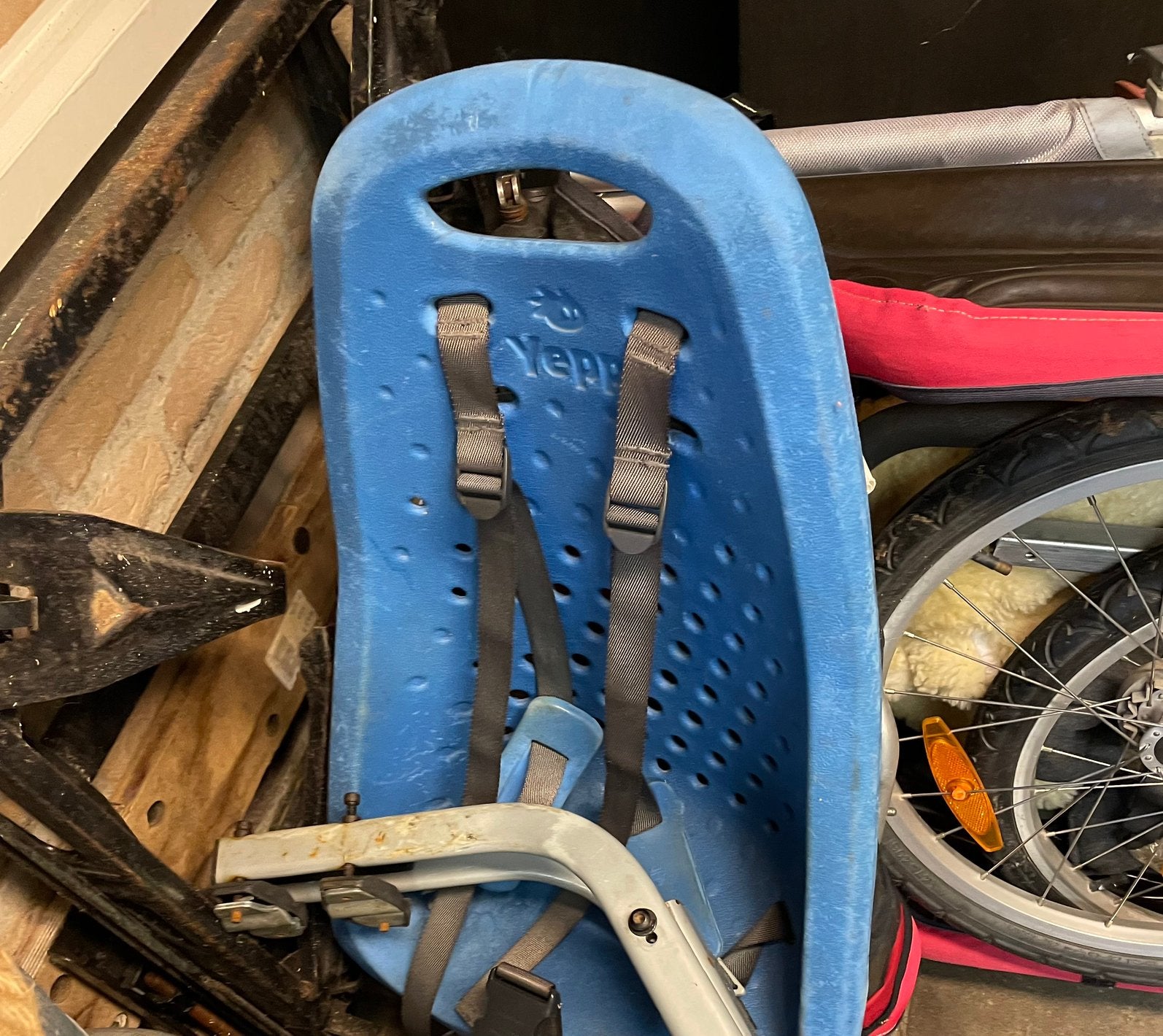 Yepp kinderstoel voor achterop, Fietsen en Brommers, Ophalen, Gebruikt