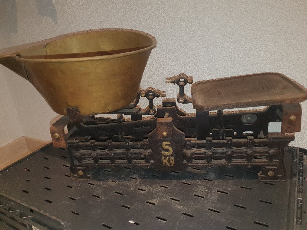 antieke weegschaal, Antiek en Kunst, Antiek | Gereedschap en Instrumenten, Ophalen