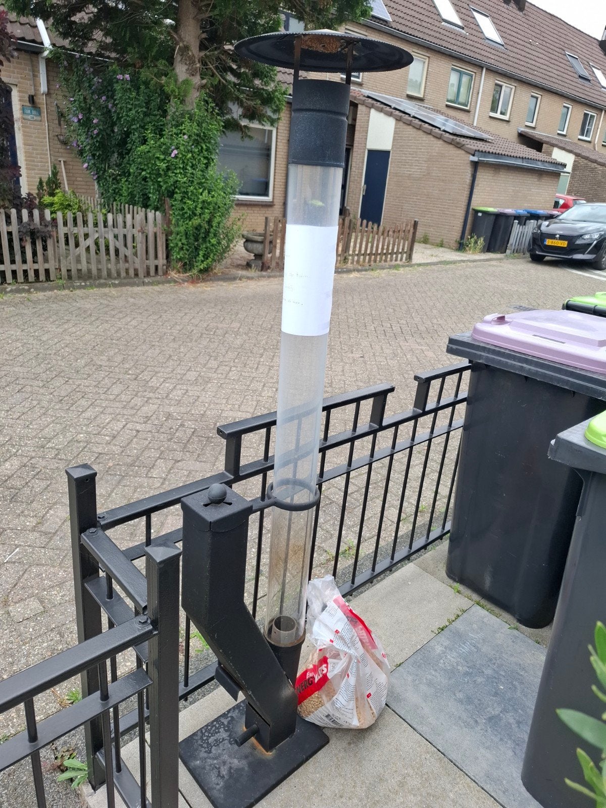 Te koop palletkachel, Ophalen, Zo goed als nieuw