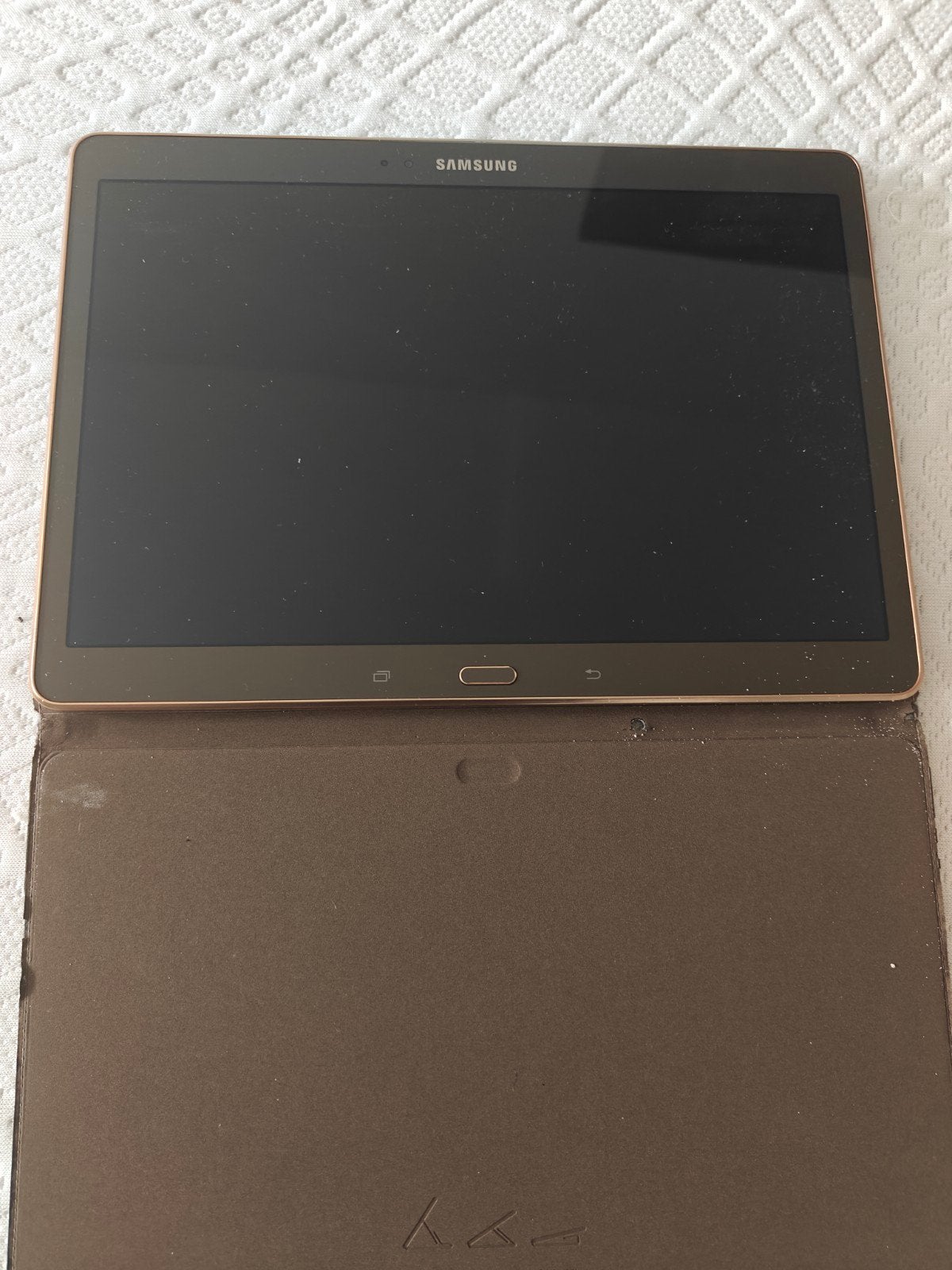 Samsung Galaxy Tab S met hoes, Ophalen, Galaxy Tab S, Zo goed als nieuw, Samsung