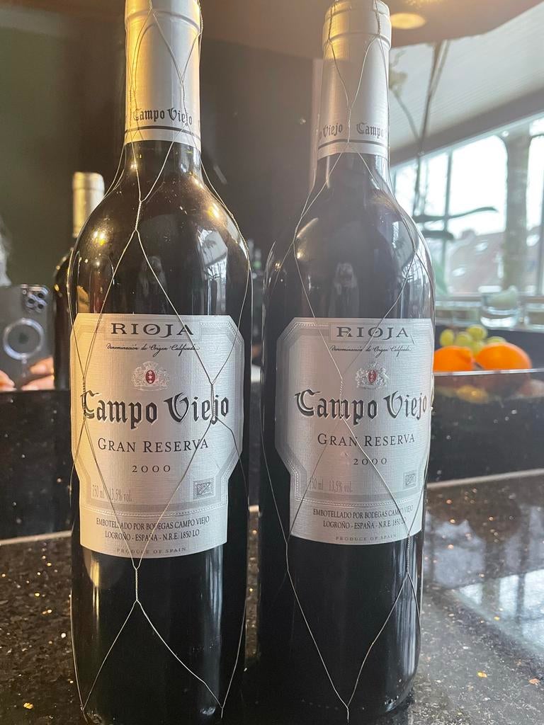 Campo Viejo Gran Reserva 2000 Rioja, Verzamelen, Wijnen, Zo goed als nieuw, Rode wijn, Spanje, Vol, Ophalen of Verzenden