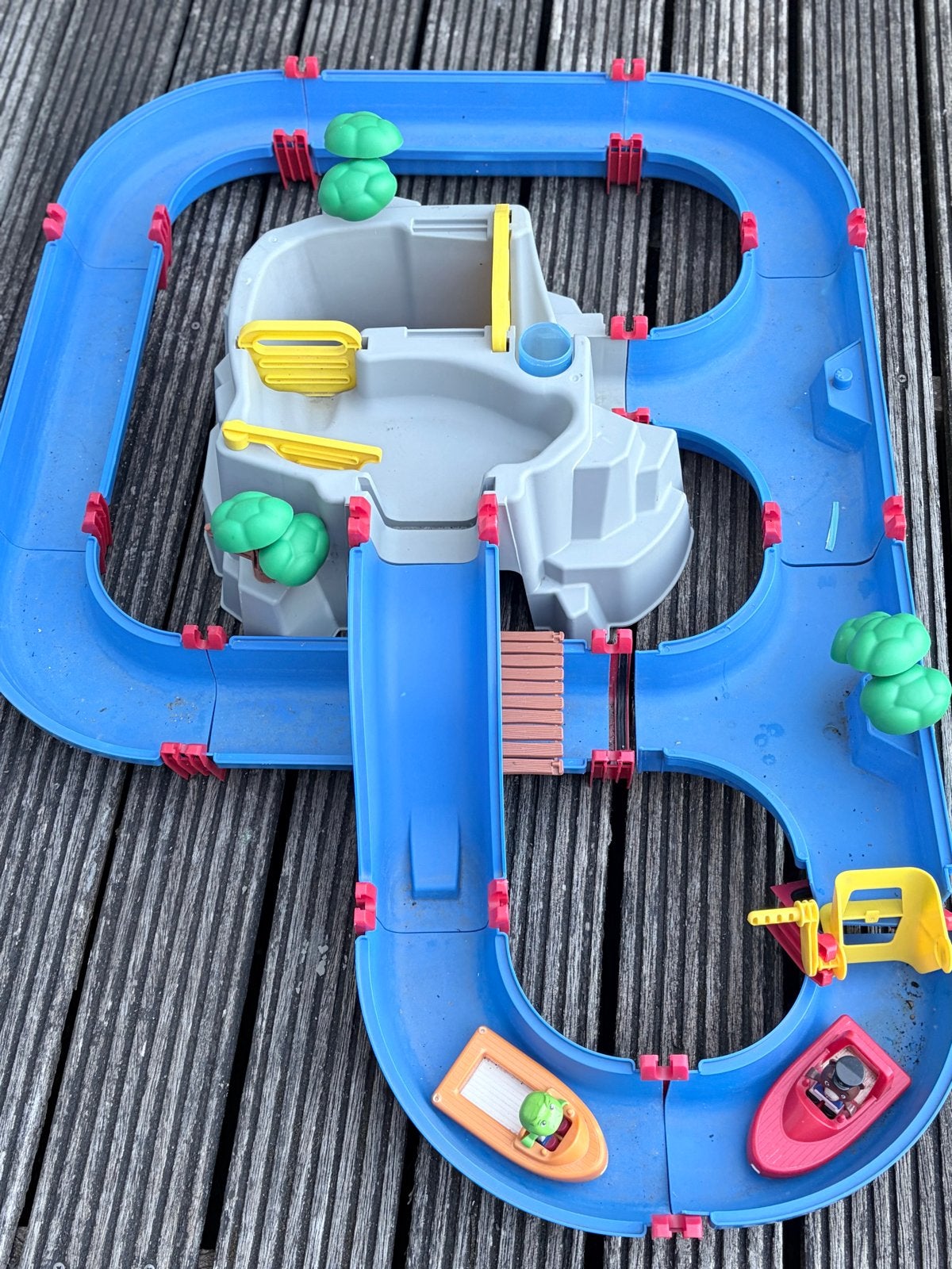 AquaPlay Mountainlake Waterbaan met boten en figuren, Ophalen, Gebruikt