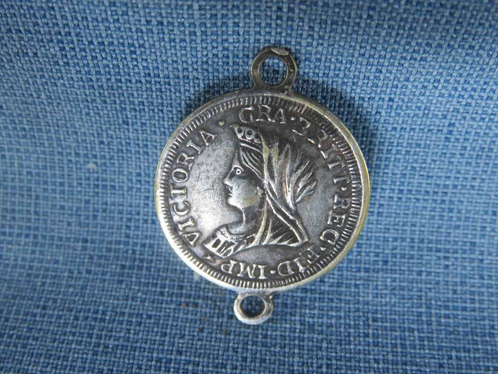 Religieus hangertje van Sint Joris – victoriaans 19e eeuw, Ophalen of Verzenden