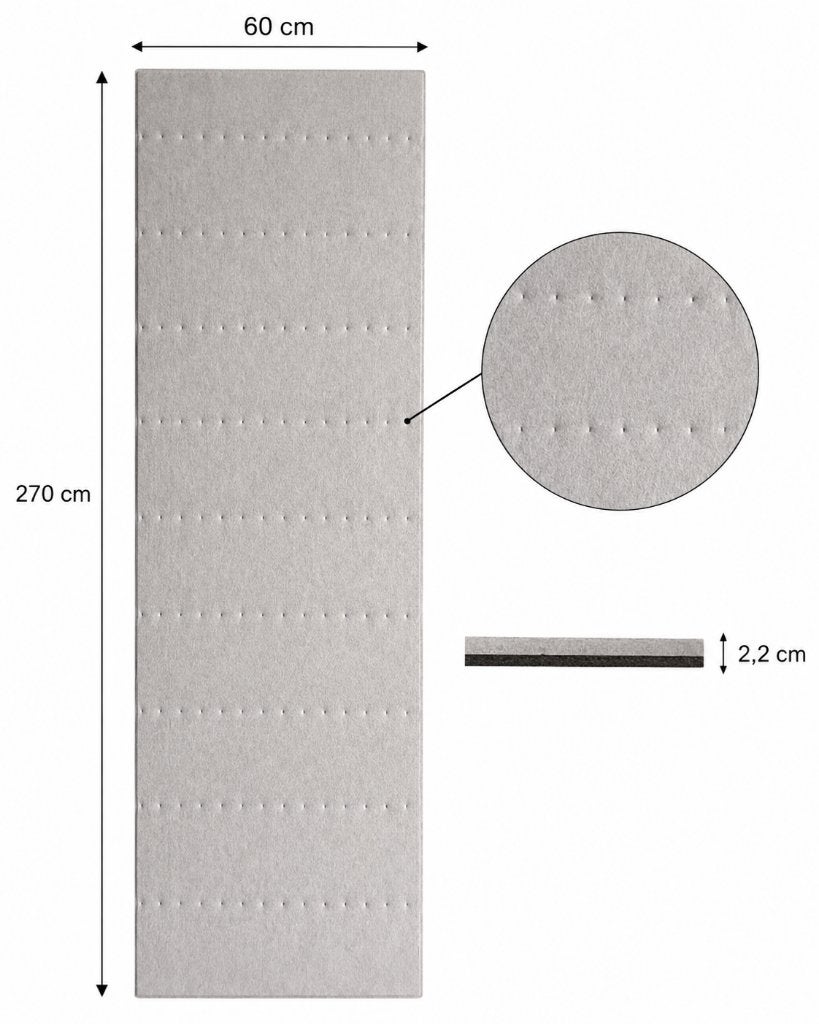 Beige akoestische paneel 60/270/2,2 cm, Ophalen, Nieuw