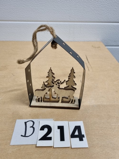 B214 kerst voorstelling hout hanger, Diversen, Kerst, Ophalen of Verzenden, 'T Olde Gre-j, Info@toldegrej.nl, Endepoelstraat 20f Didam