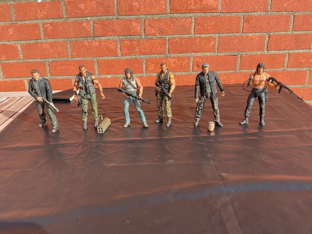 Actie figuren Arnold Schwarzenegger/ Sylvester stallone, Verzamelen, Ophalen of Verzenden, Actiefiguur of Pop