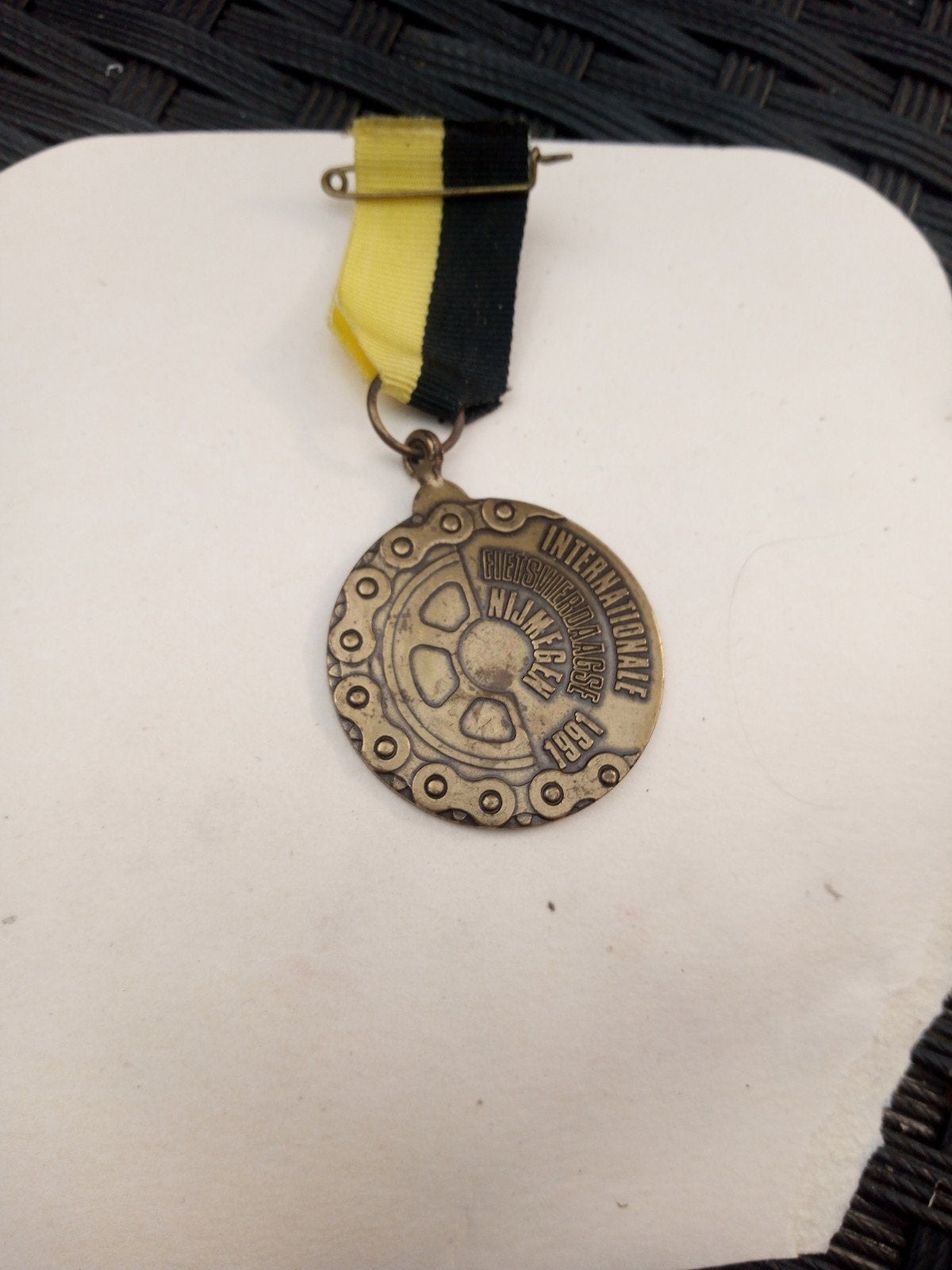 Vintage Medaille Internationale Gietijzeren Nijverheid 1951, Ophalen, Brons, Buitenland