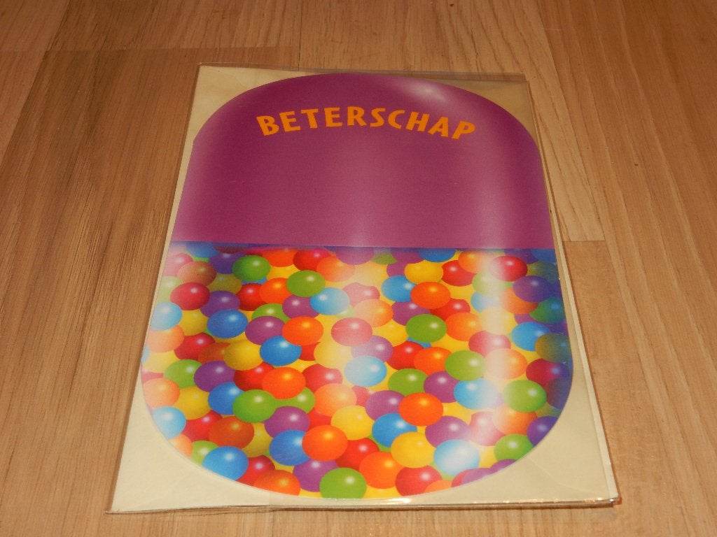 Wenskaart – Beterschapskaart Wonderpil. Inclusief Envelop., Diversen, Wenskaarten, Ophalen of Verzenden, Nieuw