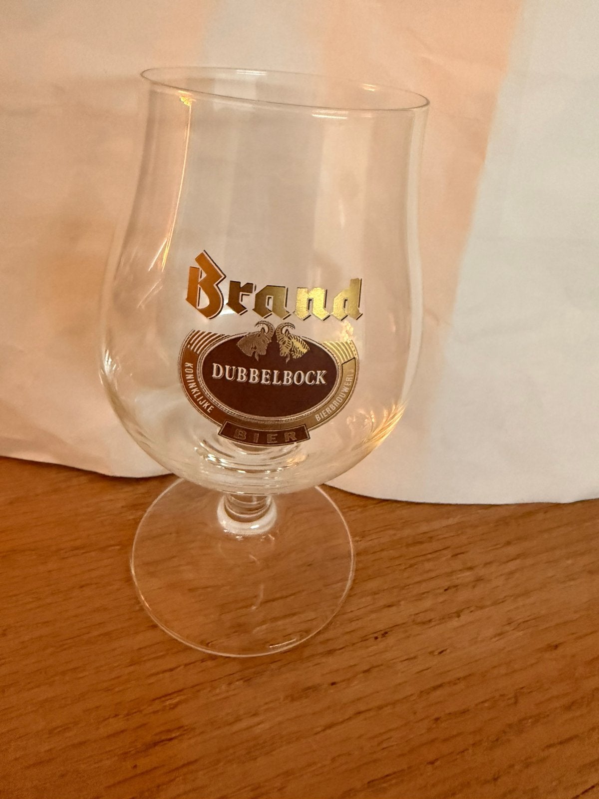 Bier glas. Brand, Verzamelen, Ophalen of Verzenden, Zo goed als nieuw, Glas of Glazen, Brand
