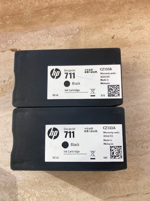 Te Koop : HP 711 cartridges, Ophalen of Verzenden, Nieuw, Cartridge, HP (ORIGINEEL)