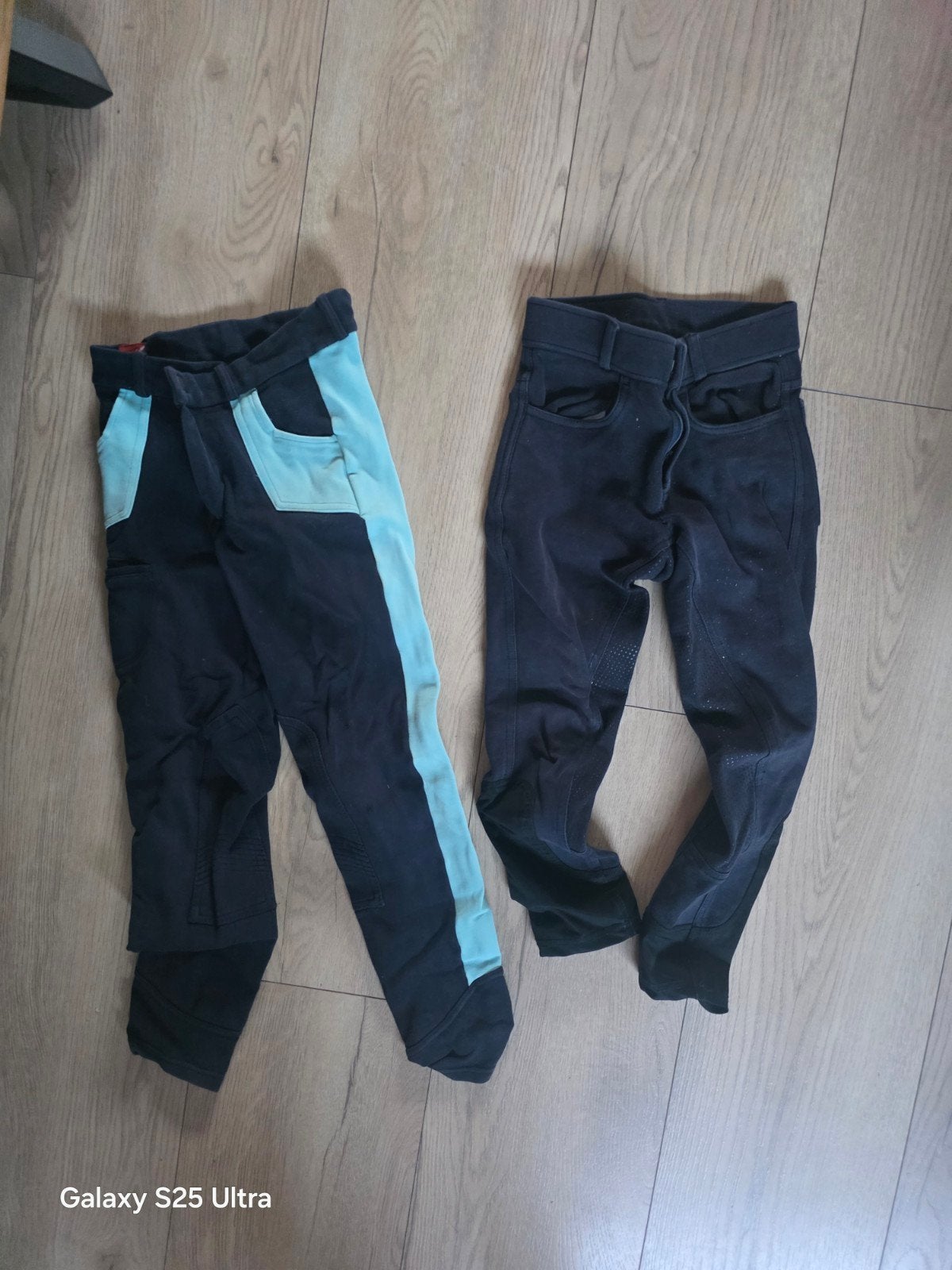2x Rijbroek - Zwart en Zwart/Turquoise, Ophalen of Verzenden
