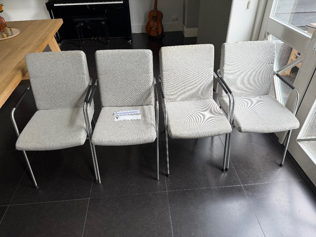 Design stoelen Zoom 925 van Young (8 stuks), Ophalen, Gebruikt, Design, Leer