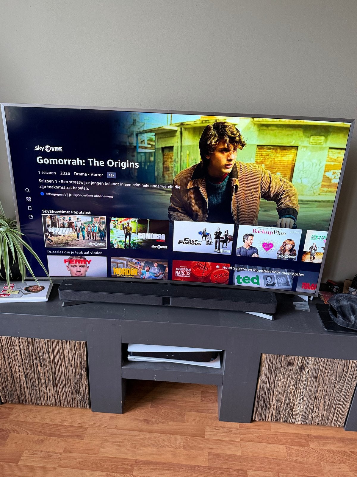 Samsung 55 inch Smart TV - Gebruikt, incl. afstandsbediening, Ophalen, Gebruikt, Samsung, 100 cm of meer