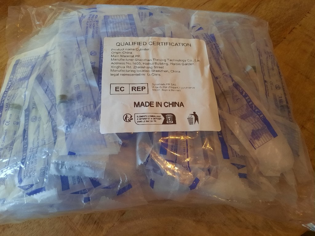 Doos van 100 stuks Steriele Injectiespuiten 3ml (3cc), Ophalen of Verzenden, Zo goed als nieuw