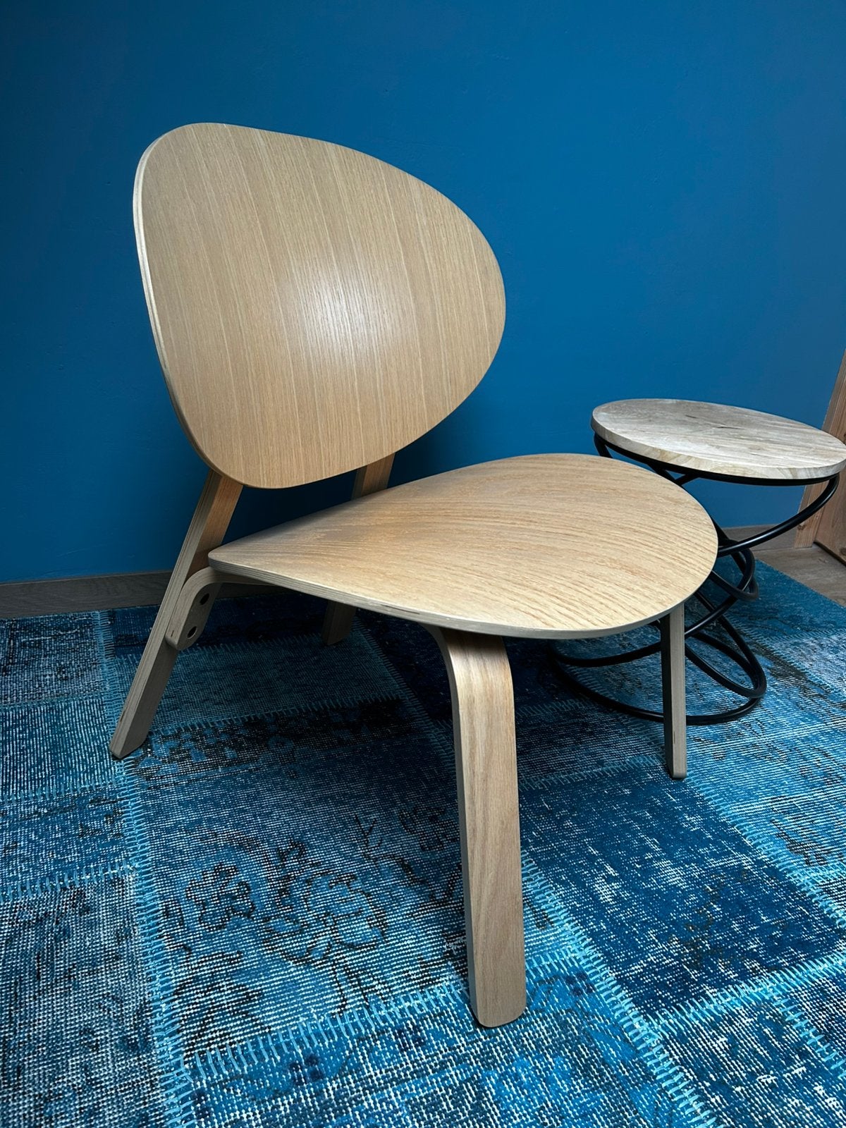 Ikea Fröset fauteuil wit gelazuurd eikenfineer, Ophalen, Overige materialen, Overige kleuren, Zo goed als nieuw