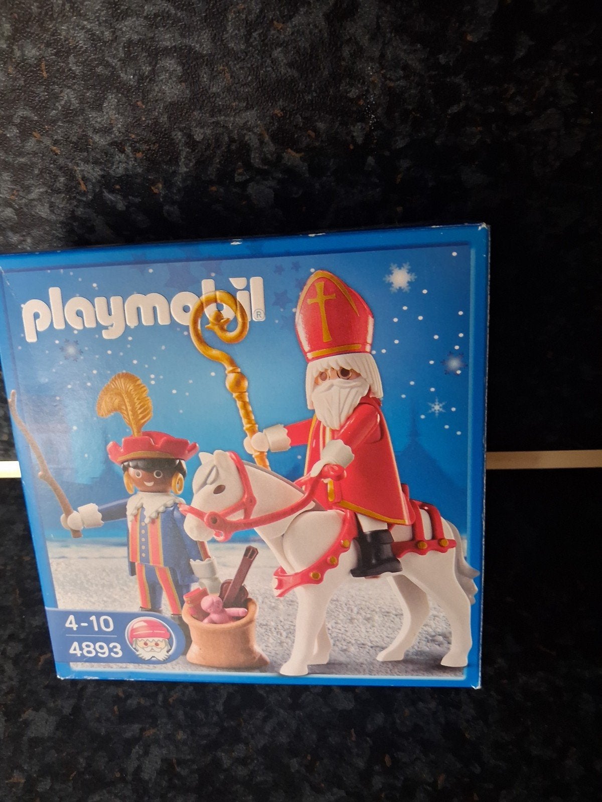 playmobil sintwrklaas en zwarte piet nieuwstaat in doos, Ophalen, Nieuw