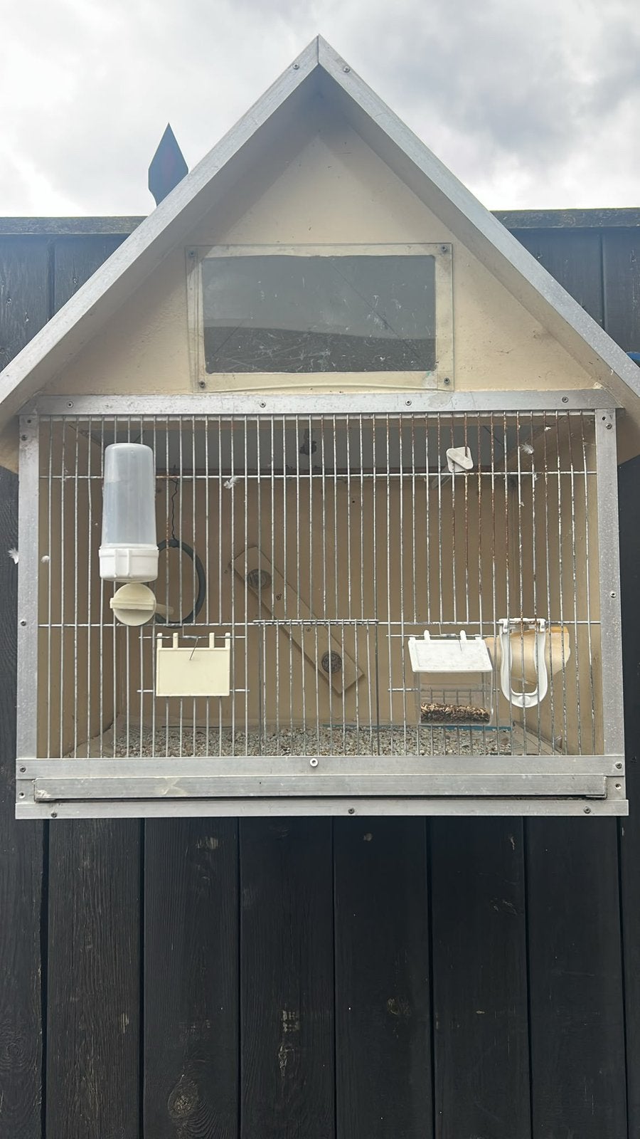 Vogelkooi, Ophalen, Zo goed als nieuw, Aluminium, Vogelkooi